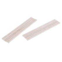 STK 10 개 라운드 천연 발사 나무 나무 스틱 은못 막대 비행기 모델 만들기 목공 목공 DIY 크리스마스 크리스마스 장식 50-250 미리 메터, 자연스러운2