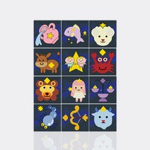 보석십자수 수재샵 별자리캐릭터 시리즈, 09.천칭자리