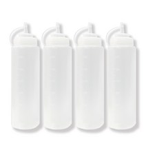 하우스메이커 정리종결자 뚜껑 계량 소스통, 4개, 특대 680ml