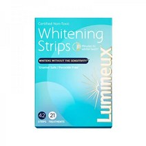 Lumineux 치아 미백 스트립 21가지 트리트먼트 더 하얀 치아를 위한 에나멜 안전 해롭지 않은 치과의사 제조 및 무독성 인증 민감성 없음