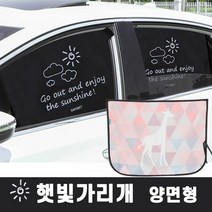 [KT알파쇼핑]차량용 커튼 자동차 자석 햇빛가리개 (기린, 곰_W3D4CCD