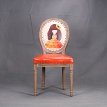 영국엔틱의자 인테리어 팝 앤틱 빈티지 유럽 체어 리얼 식탁의자 복고풍 원목, U