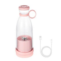스파반죽기 블랜더 Usb 충전 미니 푸드 프로세서 과일 우유 믹서기 가정 여행 사무실 체육관 스무디, [02] 분홍색