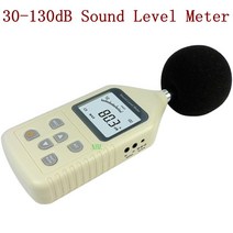 전자파측정기 LCD 사운드 레벨 측정기 30-130dB 디지털 노이즈 dB 주파수 테스터 데시벨 정확도 1.5dB AC/DC 출력 고속/느린 분석기