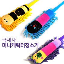 도매천국 극세사 미니 캐릭터 청소기 걸레 먼지떨이개, 1개