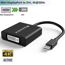 DVI 모니터 케이블 액티브 미니 디스플레이포트-DVI 어댑터/변환기 4K 썬더볼트-DVI 서피스 프로 6 5 4 3 맥 맥북 프로 에어 서피스 북, [01] Adapter