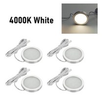 자동차 인테리어 LED 스포트 라이트 독서 조명 12V 2.5W 폭스 바겐 T4 T5 포드 트랜짓 푸조 복서 캐러밴 캠퍼 밴 rv용 4 개, [02] 4000K-4PCS