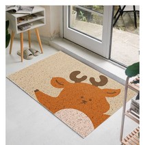 양드레하우스 현관발매트 도어매트, 코일 사슴, 1개