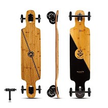 매그니토 슬롯 머신 스케이트보드 40 x 9 롱보드 여성 입문용 초보자용, 크루즈 글라이더 - 클리어