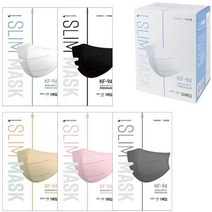 피앤씨 보건용 슬림 마스크 새부리형 화이트 대형 KF94, 1개, 50개입