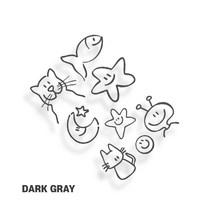 sticky 노트북스티커 캐리어 핸드폰 아이패드 맥북 냉장고 꾸미기, ns-20(다크그레이)