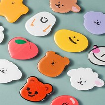 아크릴톡 에폭시 거치대 스마트톡 핸드폰 휴대폰 판촉 대량구매 이지그립 팬시점, 랜덤배송
