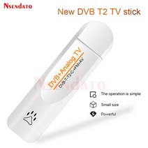 디지털 dvb t2 pvr 아날로그 usb tv 스틱 튜너 동글 palntscsecam 안테나 원격 hdtv 수신기 dvb-t2dvb-cfmdvbav, 원래 상자 없이, 배터리로