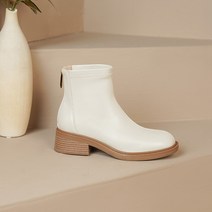 Z3JC 여성 사각 통굽 3cm 5cm 앵클부츠
