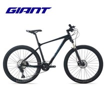 자이언트 XTC820 알루미늄 27.5인치 오일 24단 산악자전거 공기압포크 MTB 성인, 레드 매트 블랙 플레임 레드 L