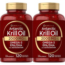 Carlyle Antarctic Krill Oil 칼라일 남극 크릴 오일 2000mg 120소프트젤 2팩