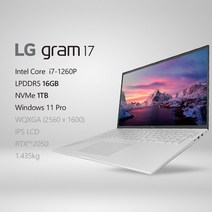 LG전자 2022 그램17(12세대) 17ZD90Q-EX76K [프리미엄 패키지] + 사은품 증정, Win11 Pro, 16GB, 1TB