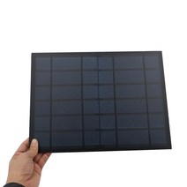 아파트태양광 태양열설치 태양열 집열판 판넬 패널 6V 1670mA 10W 태양 전지 패널 표준 에폭시 다결정 실, 한개옵션0