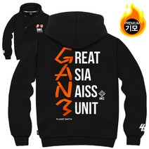 간쓰리 기모 후드티 M~2XL 그랜드유니버스