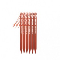 BIG AGNES DIRT DAGGER UL 6” TENT STAKES: PACK OF 6 (ESMXU00006/XXX) (더트 대거 6인치 텐트 스테이크 팩), Free