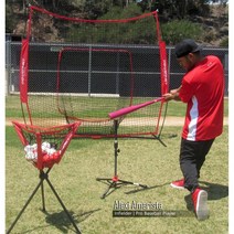 빨간색 고정망 야구용품 배팅 힙턴연습기 야구배트 타격연습 그물망 투구 타격, 화이트 타겟  61cmx61cm