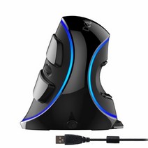스타크래프트마우스 서든어택 버티컬 손목보호 Delux M618 PLUS 인체 공학 수직 게임 유선 마우스 6 버튼 4000 DPI 광학 RGB 무선 오른손 마우스 PC 95, 신호 색상, 협동사