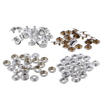 100pcs 해양 캔버스 스냅 버튼 키트 스테인레스 스틸 캔버스 스냅 보트 커버 스냅
