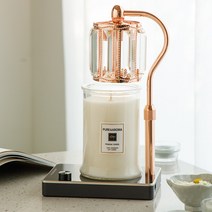 클래식 스퀘어 높이조절 불빛조절 캔들워머 엘사워머 + 천연소이캔들 750g세트, 도손750g, 엘사_로즈골드블랙(일반)