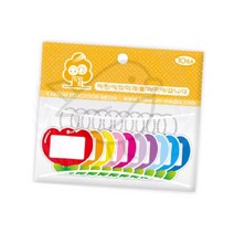 새임 고리 이름표 10P 유치원네임스티커 어린이집이름표 유치원네임택, 물고기