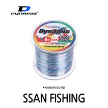 다이나미스 엑스트라 모노라인 600M / 원투낚시 원투 나일론줄 바다원줄, 레인보우 6호