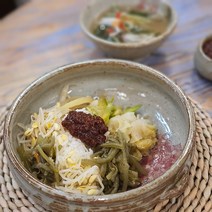 수국 소면기 도자기 면기 라면기 국수그릇 비빔밥그릇, 빨강, 대, 1개
