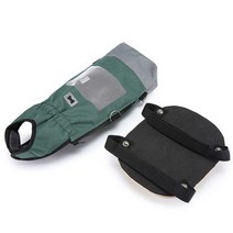 강아지 유모차 방석 가드 개모차 라이너 쿠션 대형견 중형견 웨건 애완 동물 휠체어 도보 카트 롤러 스쿠터 애완견 약한 마비 마모장애인 뒷다리 산책 도우미를위한 저항 드래그 백, Green M