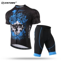 자전거복 라이딩복 Short Sleeve Men Summer Cycling Jersey Set for Mountain Bike Clothing Road Bicycle