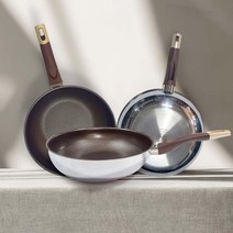 [코코베네]엠보 스텐 가스&인덕션 겸용 통3중 궁중팬(웍), 1개, 궁중팬 28cm