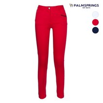 팜스프링스골프스판 뒷포켓 지그재그 자수 여성 골프 바지 골프웨어 239628