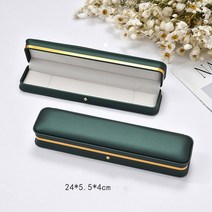 보석함 프놈 다크 그린 가죽 주얼리 결혼 반지 상자 펜던트 팔찌 목걸이 보관 선물 포장 디스플레이 박스, 11.Necklace