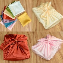 명절 과일포장 보자기 사과 배 수확 선물용 택배박스 광택 포장천, 금색