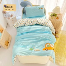 유아 낮잠 아기 알러지 이불 3종 세트 면 이 순면 침구 심지 포함 6종 여름, 06 토이카YU