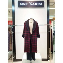 W몰 막스카라 체크 울 코트 M94MWH0130MER1_1