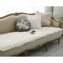 핸드메이드 내츄럴 린넨 3인 4인 쇼파패드 3종