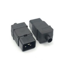 범용 250V 16A 표준 IEC320 C20 C19 AC 전기 전원 케이블 코드 커넥터 PDU 이동식 소켓 플매트 카펫 매트 러그, [01] 기타, [02] Male, 02 Male_01 기타