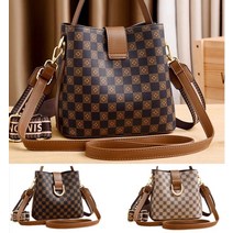 여성 캐주얼가방 프린트 숄더백스퀘어 숄더백 토트백 고급 소가죽 가벼운가방 빈티지 엘레강스 레터링백