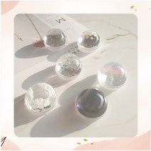 투명 핸드폰 그립톡 레진 반구 스마트톡, Type A