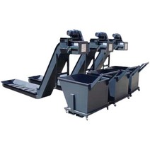 CNC 공작기계 폐기물 고철 칩 리프팅 피더 컨베이어벨트 제거 스크레이퍼, 피치 31.75 체인 플레이트 1m