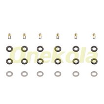 연료 인젝터 서비스 수리 키트 필터 Orings 씰 Grommets for HYUNDAI MATRIX ACCENT GETZ I10d2 35310-2B01, 02 6 set