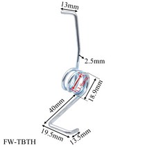 양동이 회전 걸레 비틀림 스프링 수리 부품에 다시 발 단계를 당겨 와이어 직경 2.5MM, 02 Right 1pcs