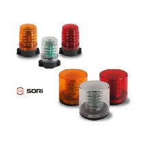 대성부품/LED 경광등/12V/24V/고휘도 경고등/국산/SR/SL-SF3/SL-SF4/싸이키/렉카/화물차/대형트럭LED 경고등/비상등/피스식/자석식/스트로보/소리/고급 경광등/S, 경광등 SL-SF4 황색(피스식)