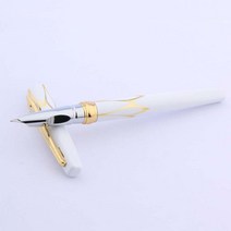 만년필 백화점 입문 명품 영웅 클래식 황금과 검은 색 빨간색 트림 F, 04 white