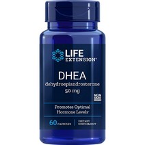 DHEA 50mg 남녀 호르몬 균형 유지 근육량 지지 젊음 활력 기분상승 척추 골밀도 증진 갱년기 증상 완화 불면증 우울증 도움, 60 정