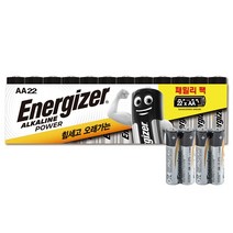 에너자이저 알카라인 건전지 패밀리팩 AA 22입, 1개
